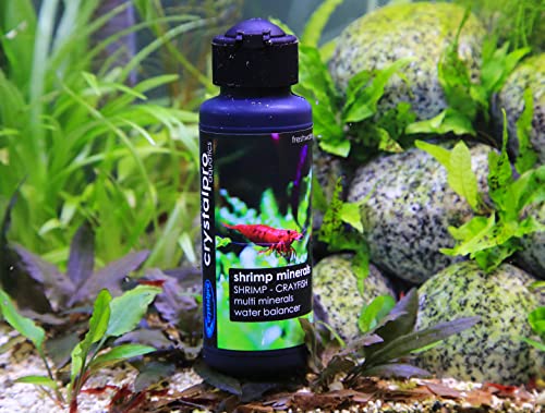 Crystalpro Shrimp Minerals 16.9 Oz – Liquid Aquarium Salt & Trace Elements for Freshwater Shrimp Tanks – Supports Caridina & Neocaridina – Molting & Breeding Additive – Invertebrate Tank Conditioner - size: 500 ml