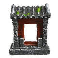 Saim Aquarium Decorations Classical Ancient Temple Ruins Ornament Chinese Old Building Decorations for Betta Fish Tank Fish to Sleep Rest Hide Play