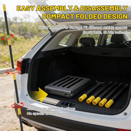 Lawn Leveling Rake,Foldable 30x10 Inch Ground Plate,72 Inch Adjustable Long Handle Yard Level Tool with Curved Edge,Heavy Duty Landscaping Lawn Leveler for Grass, Golf Field, Soil Sand Dirt Spreader - size: 30"x10", 70"