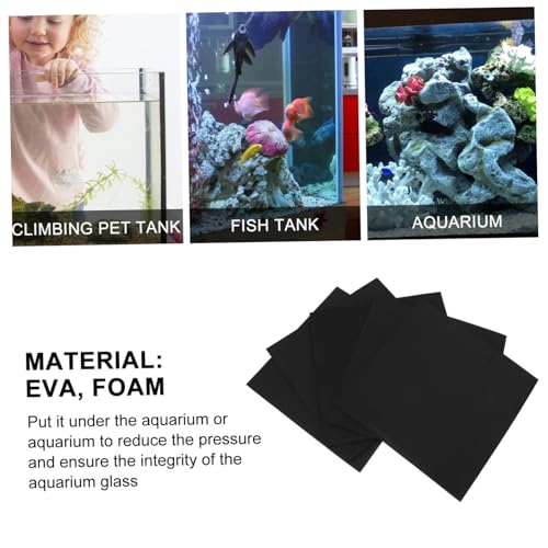 COLLBATH 5pcs Fish Tank Insulation Pad Non- Shockproof Aquarium Mat for Heat Preservation Sound Reduction for Home Use