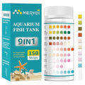 Aquarium Test Strips, 9 in 1 Fish Tank Test Kit for Freshwater Ponds, 150 ct Quick & Accurate Water Testing Iron Copper Sodium Chlorine Nitrate Nitrite Total Alkalinity Hardness Free Chlorine pH - color: 9 IN 1 aquarium test strips