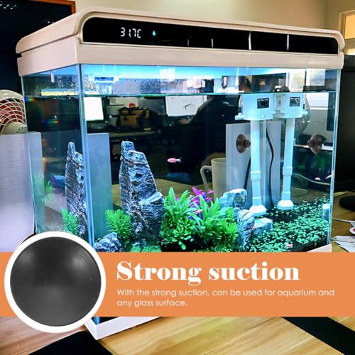 Gatuida 20 Pcs Aquarium Oxygen Pump Suction Cups Strong Rubber Fish Tank Air Pump Holders for Tubing Fixing and Accessories Installation