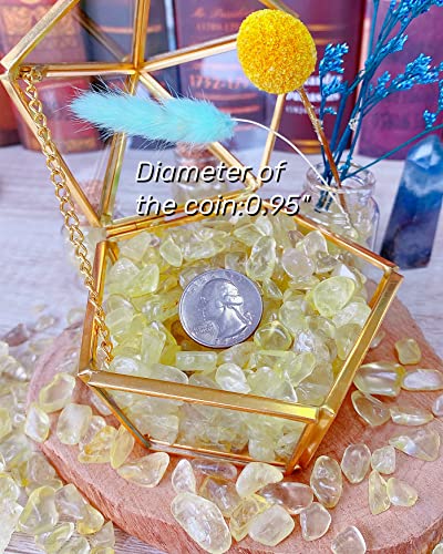 0.55lb Citrine Crystals Quartz Tumbled Stones Chips Stone Crushed Crystal Natural Irregular Polished Rocks Gem Gravel Home Decoration Aquarium Tank Succulent Plants Vase Filler Landscape Bottom 250G - color: Yellow - Citrine, size: 0.55 Pound