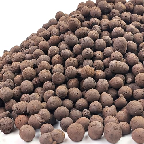 FANTIAN 2 lbs Clay Pebbles for Plants, 8-12 mm Leca Clay Balls for Indoor Plants, Orchid Potting Mixes, Hydroponic Growing, Aquaponics, Potted Top Dressing and Drainage - color: Clay Pebbles