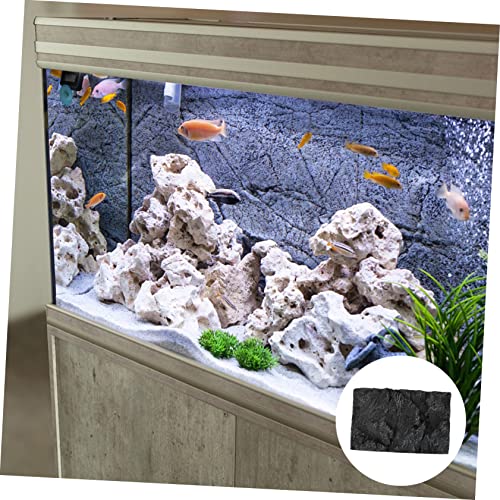 3D Aquarium Background Board Rock Tank Decor Tank Background Fade-Resistant 45x28 Inches