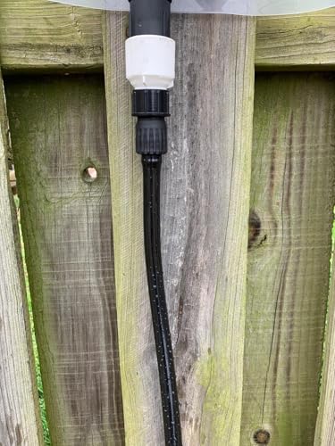 Black Vinyl Tubing 1/2” ID × 5/8” OD - 50 Feet PVC Flexible Plastic Tube Hybrid Hose, Transfer Water Air Oil for Pond Fountain Garden, Non-toxic and BPA free - size: ID 1/2 INCH, style: 50 Feet