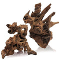 Tfwadmx Aquarium Natural Driftwood Decor Wood Branches, 2 Pieces 8.5-12" Fish Tank Driftwood Decoration, Terrarium Mopani Wood for Aquarium Freshwater Reptile Tank - size: Large: 8-12"(2Pcs)