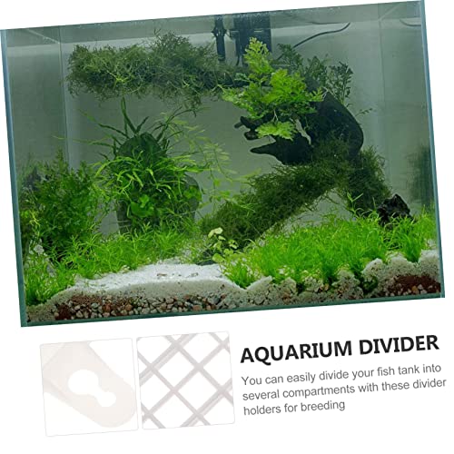 1set Fish Tank Isolation Panel Aquarium Divider Clips Cable Ties for Mixed Breeding and Easy Installation