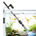 AKKEE Aquarium Vacuum Gravel Cleaner, 18W Electric Fish Tank Cleaner Vacuum, 6 in 1 Multifunctional Aquarium Cleaner for Automatic Water Change, Wash Sand, Water Circulation and Timed Off，Black