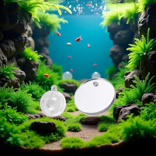 Jowxsx 1 Set 7cm Betta Training Mirror Fish for Tank Fish Antidepressant Work Out 7cm Special for Betta Fitness Mirror Betta Toys Mirror Aquarium Decor