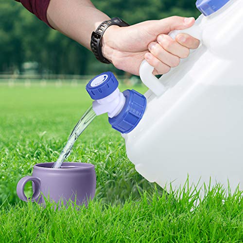 4 Gallon/15L Water Container with Spigot, Portable BPA Free Water Jug, Multifunction Water Tank for Camping Outdoor Hiking Picnic Supplies, Emergency Stroage - size: 4 gal