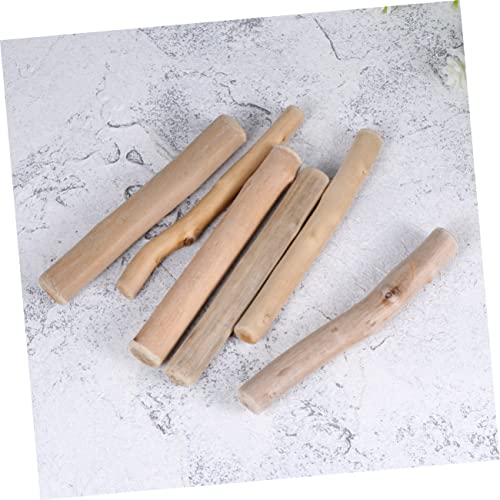 16 Pcs Christmas Logs DIY Fish Tank Decorative Wood Twigs Greenery Stems for Aquarium Tree Decor