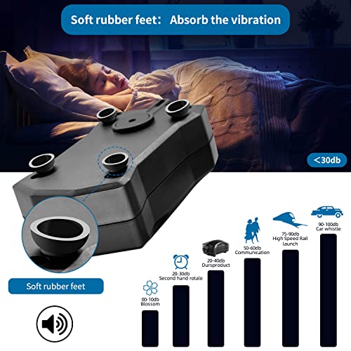 Aquarium Air Pump Single Outlet/Dual Outlet Adjustable Aerator with Accessories for 10-100 Gallon Fish Tank - style: M-400 8W (60-100gal)