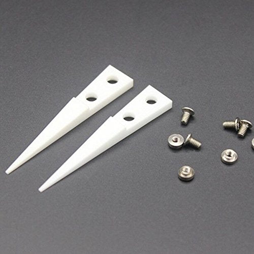 FEITA Pointed Ceramic Tips Replaceable Heat Resistance Heads for Ceramic Tweezers - White - 2 Pairs - color: Ceramic Tips - 2 Pairs
