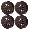 uxcell 4 Pcs Fountain Water Wheel, 1.4 Inch Desktop Fortune Statue Aquarium Wheels Decor Water Fountains Wheel Brown - size: 1.4 Inch