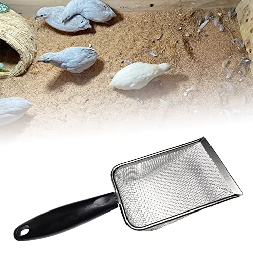 Reptiles Sand Shovel Stainless Steel Fine Mesh Scooper Litter Sand Scooper