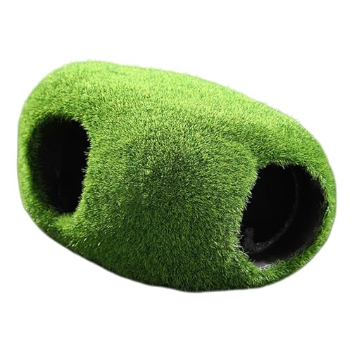Aquarium Artificial Moss Cave Rock Decorations for Terrarium Shrimp Habitat Ornaments Artificial Cave Landscape for Fish Tanks Shrimp Habitat - color: A
