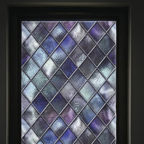 Window Privacy Film Non-Adhesive Static Cling Frosted Glass Film with Light-Reflective Design for Home Privacy and Easy Installation