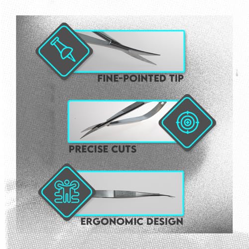 SE 4-1/2" Curved Iris Scissors with Spring - SP46C