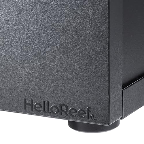 HelloReef 15 Gallon Aquarium Stand – Modern Design, Sturdy Build, Water Resistant Premium Finish, Storage Shelfs Included for Freshwater and Saltwater Tanks (Black) - color: Black