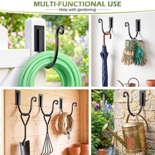 Garden Hose Holder Outside: Wall Mount Water Hose Holder - 8Inch Heavy Duty Garden Water Hose Hanger for Outside Hose Storage - color: A-1PC-8“
