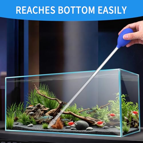 18.5 in Long Pipette for Fish Tank Coral Food Feeder Long Syringe Aquarium Coral Feeding Tube for Marine Fish Reef Aquatic Plant Spider Snake Lizard - color: 1 Pc Feeder