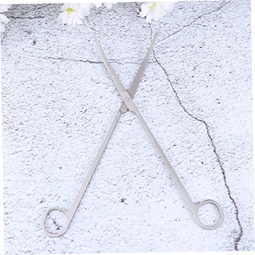 Kisangel 1set Stainless Steel Aquarium Tool for Aquascaping Cleaning Supplies Tweezers Scissors Spatula and Storage Bag for Fish Tank Plant Maintenance
