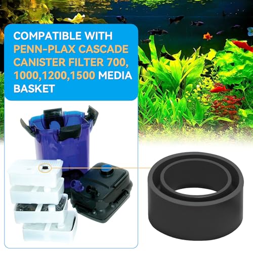 CCF221 Media Basket Joint Seal Replacement for Penn Plax Cascade Canister Fiilter 700,1000,1200,1500 Canister Filter Replacement Parts 2-Pack