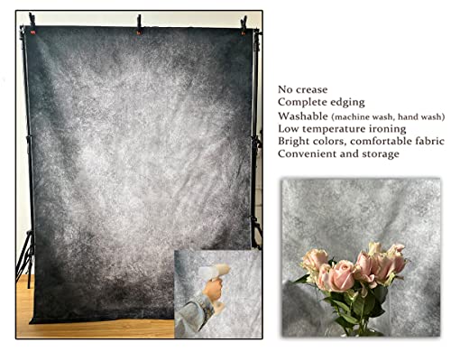 5x7ft Abstract Black Gray Portrait Photography Backdrops Photo Studio Prop Background for Children Adult - color: TT-S0308, size: 5x7ft