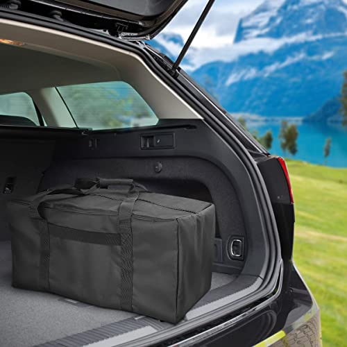 COOLBEBE 24x12x12 Inch Travel Duffle Bag (53L), Mid-Size Weekender for Overnight Trips, Camping, and Sports Gear Hauling, Water Resistant, Black - size: 24” x 12” x 12”