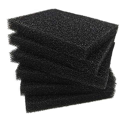 Aquarium Bio Fitler Media Sponge, 6.28 x 5.5 x 0.78 inch 6 Pcs Foam Filter Pad Inserts for ML350