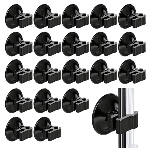 20 Pcs Aquarium Suction Cup Clip Professional Fish Tank Suctions Cup Clips, Small Suction Cups for Fish Tank Oxygen Tube Hose, Heating Rod Holders Clamps Aquarium Air Pump Accessories