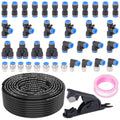 100FT 1/4" DOT Air Line with 40 Pcs Quick Connect Air Fittings Kit 1/4 DOT Air Lines with Push Lock Air Line Fittings Pneumatic Push to Connect Air Hose Fittings - size: 41 PCS-100FT 1/4