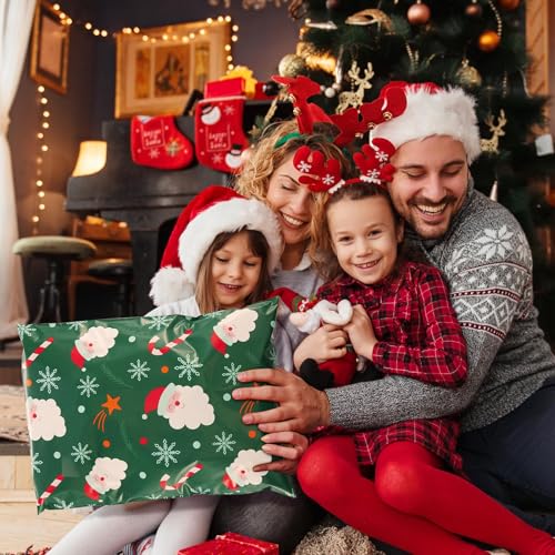 Fuxury Christmas Poly Mailers 14.5x19 Inch 500Pcs,Large Shipping Bags Christmas for Clothing,Strong Adhesive Shipping Envelopes for Small Business, Self Seal Poly Bag Mailing Envelopes Green Santa - color: Green Christmas Santa, size: 14.5x19'' 500pcs