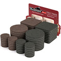 Yelanon Felt Furniture Pads -56 Pcs(1+2)” Premium Felt Pads for Chair Legs Furniture, Floor Protectors for Hardwood Floors,Black & Brown - size: 56 pcs 1" & 2" Mixed Black & Brown