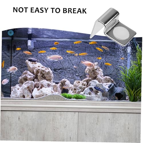 UKCOCO 4pcs Fish Tank Glass Cover Brackets Aquarium Support Clips for Secure Lid Holding Easy Installation for Fish Tanks
