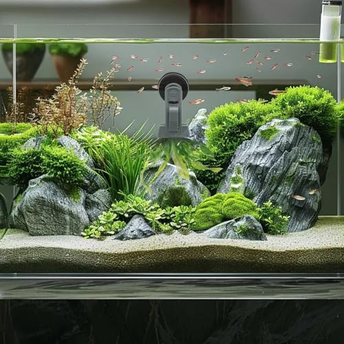 Goldfish Feeder, Saltwater Aquarium Accessories Supplies Algae Magnet Seaweed Feeder Aquarium Magnetic Clips, Fish Tank Feeding Ring Suitable for Aquatic Pets