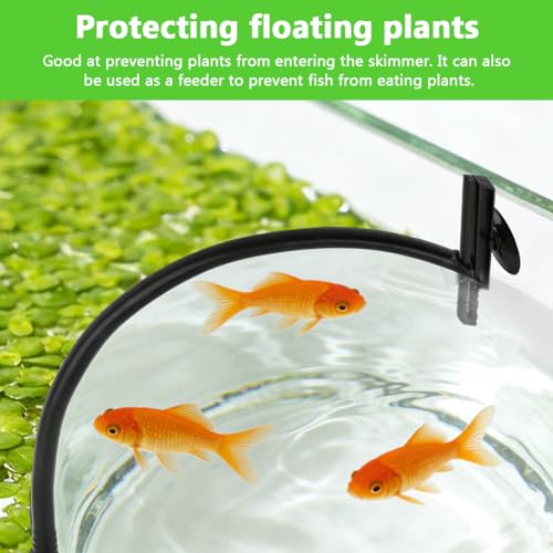 Aquarium Floating Plant Barrier, Self-Adjusting Aquarium Plant Corral, Automatically Adjusts Height with Water Level for Floating Plants, Aquariums