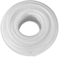 DAVCO 1/2" ID × 5 ft Clear Braided Plastic Vinyl Tubing Flexible High Pressure Reinforced PVC Hose - size: 1/2"ID, style: 5 Feet