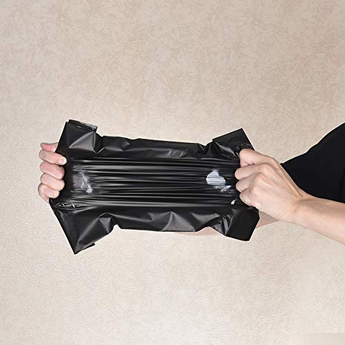 KKBESTPACK 100 Large Poly Mailers 10x13 Shipping Bags for Small Business – Self Sealing Package Envelopes (10 x 13 Pack of 100, Black) - color: Black, size: 10" x 13" 100 pcs
