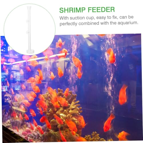 YARNOW Fish Feeding Tube and Shrimp Feeder Dish Set, Glass Aquarium Feeder Tube 20cm with Feeding Tray for Fish Tank Breeding and Aquarium Pets