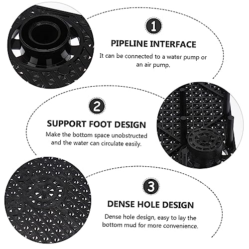 DECHOUS Plastic Aquarium Bottom Divider Pad Partition for Fish Tank Durable Splicing Ability for Large Dragon Fish
