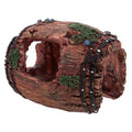 Beaupretty Large Red Resin Barrel Aquarium Ornament with Shrimp Hideaway Shelter for Freshwater Fish Tank Landscaping