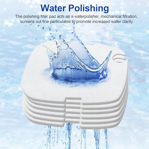 Rite Size S Canister Aquarium Polishing Filter Pads Fits for MarineLand C-Series and Magniflow'160 & 220 Canister Filters, Aquarium Filter Media Screens Out Fine Particulates -6 Pcs - size: Rite Size S