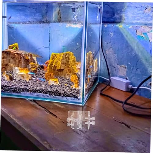 Aquarium Hose Fixing Clamp Tool Rack Sturdy Acrylic Holder for Dosing Pumps Plant Hangers Accessories