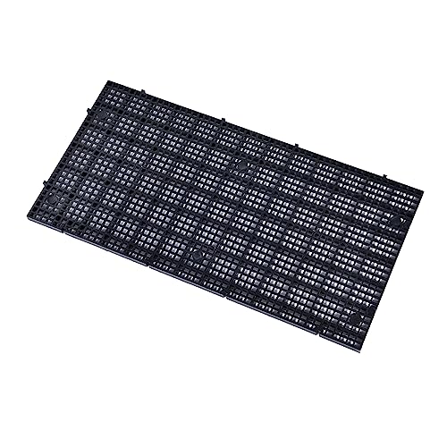 ALEGI Aquarium Grid Isolate Board Divider Fish Tank Bottom Black Filter Tray Plastic Crate (8pcs Black) - size: 8pcs Black