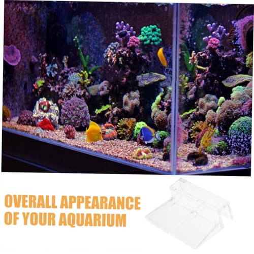 BESPORTBLE 12pcs Aquarium Lid Clips Aquarium Cover Support Brackets Clear Acrylic Fish Tank Holders Stable and Secure Glass Top Cover Holders for Aquatic Pets