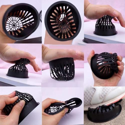 GROWNEER Net Pots 25 Pcs 3 Inch Garden Slotted Mesh Net Cups, Heavy Duty Hydroponic Supplies with 50Pcs Plant Labels, Planting Grow Basket for Indoor Outdoor Aquaponics Growing Bucket - size: 3 Inches, style: 25 PCS