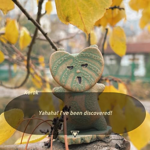 2.95in TOTK Korok Statue Yahhaha Sandstone Statue, Resin Statue Fish Tank Decoration TOTK Gift Korok Statues Resin BOTW Figure Game Room Decoration