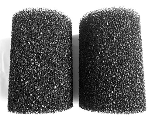 Wave Point 4 Pack X-Large Overflow Filter Box Intake Round Pre-Filter Foam Sponge 5.91" x 4.13" for Aquariums and Ponds (Coarse 25PPI)